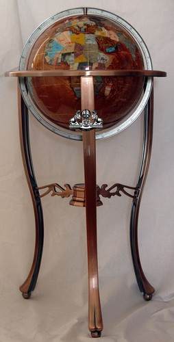 Tall amber pearl gemstone - 36",